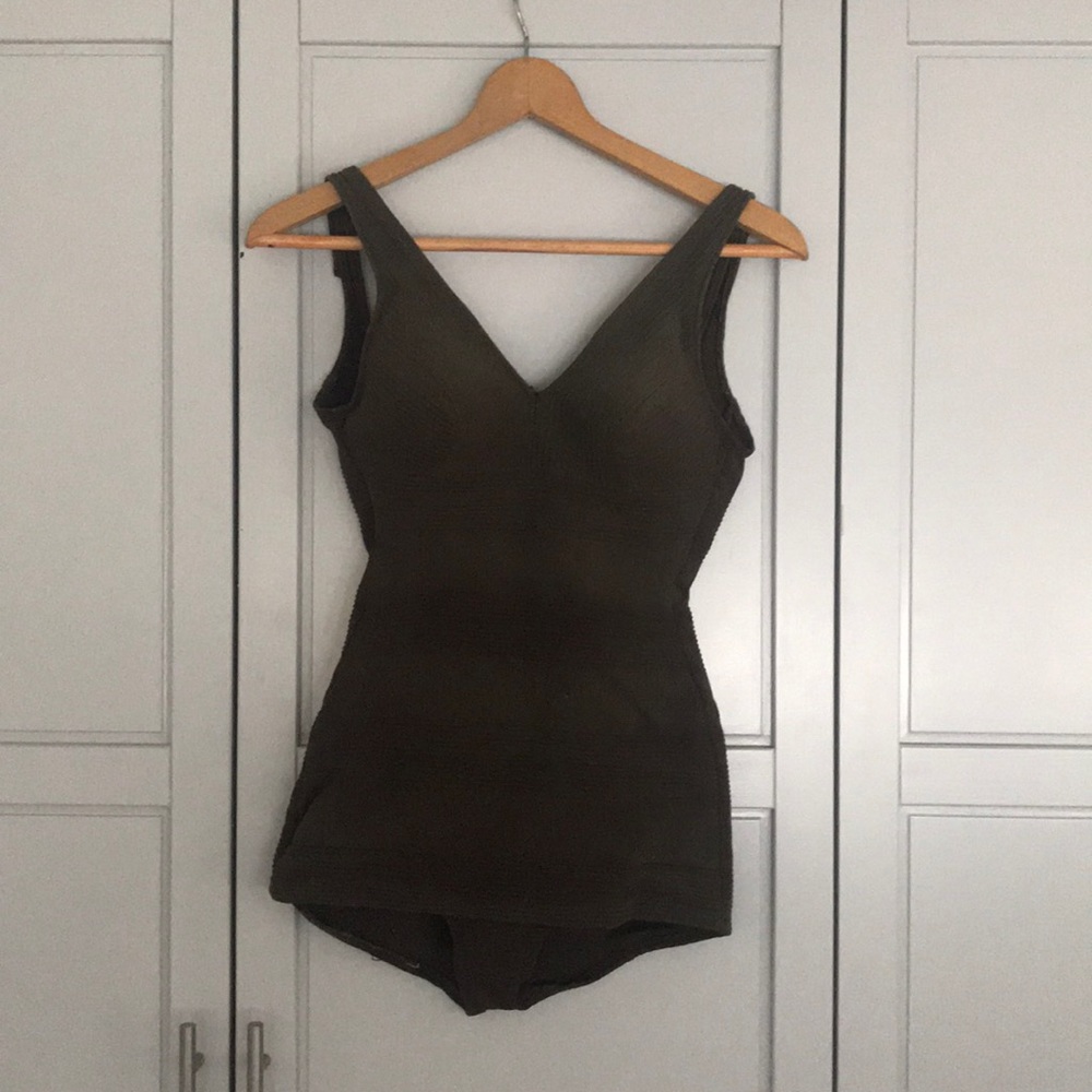 Vintage olive swimsuit